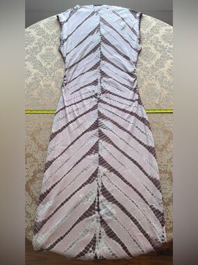 YFB Pink & Brown Tie-Dye Maxi Dress